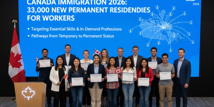 Canada Immigration Update 2026: 33,000 Workers to Get PR in 2 years